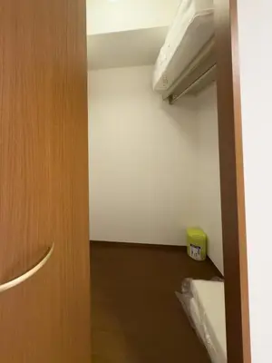 an open door to a room with a closet at ISSHUKU NOMA\u6c60\u888bII 301 - Spacious Room for 5 Guests in Tokyo