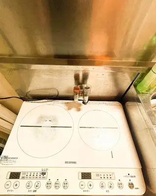 a washing machine with two dials on top of it at 203 Quiet area walking distance of Shinjuku Shin-Okubo district in Tokyo