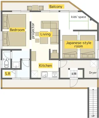 a floor plan of a house at \u7f8e-yahiro- in Tokyo