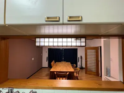 a large room with a table and chairs at Core of Tokyo, 30 mins from Shinjuku & Ueno, LARGE in Tokyo