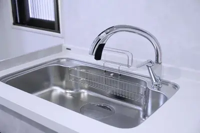a kitchen sink with a dish rack in it at Group Friendly - Prime 3BR - Great Location & Rooftop in Tokyo