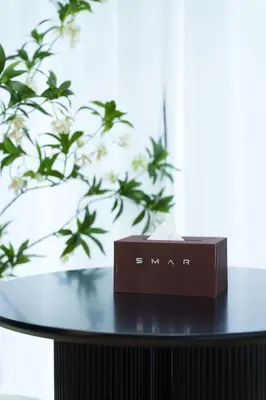a glass table with a box on top of it at Hotel ONE in Tokyo