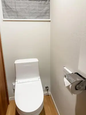 a bathroom with a white toilet in a room at DUPLEX TINY Apartments, 1 Listing Central Near Shinjuku in Tokyo