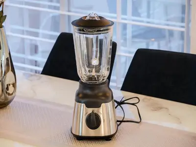 a blender sitting on top of a table at Meguro Sta 2 min , Shirokanedai Sta 2 min ,Family & Group Friendly,Switch,Wi-Fi in Tokyo