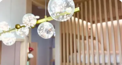 a bunch of lights hanging from a ceiling at Designers apartment Shibuya Shinjuku area in Tokyo