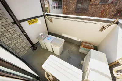 an overhead view of a bathroom with two toilets at Shamrock Aoto 202 Cozy Tokyo Stay Near Station Airport Disney Access in Tokyo
