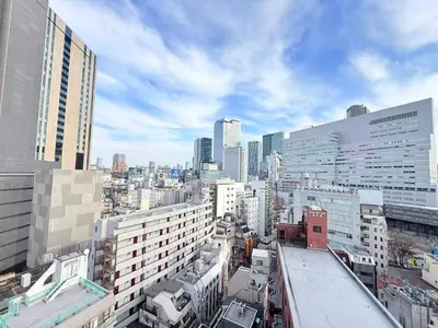 a view of a city with tall buildings at Cozy APT Stay in Center Tokyo -SHIBUYA in Tokyo