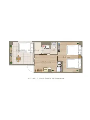 a floor plan of a house at M201 Hibiya Line, 5-minute walk to Minowa ! Straight line to Ueno, Akihabara ,and Roppongi! Family room for 5-6 people! in Tokyo