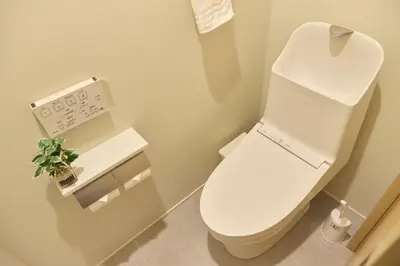 a bathroom with a white toilet in a room at Edelweiss 301 in Tokyo