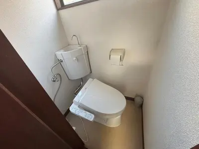a small bathroom with a toilet in a room at Abeno house at Koenji in Tokyo