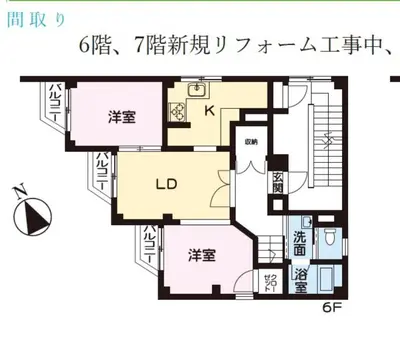 a floor plan of a house at akabane station walk for 13 min, 5 LDK, in Tokyo