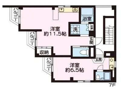 a floor plan of a house at akabane station walk for 13 min, 5 LDK, in Tokyo