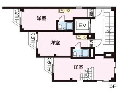 a floor plan of a house at akabane station walk for 13 min, 5 LDK, in Tokyo