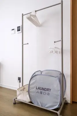 a cart with a basketball hoop in a room at Tokyo Kanamachi Inn in Tokyo