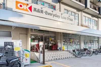 a store front with bikes parked outside of it at M's GARDEN KIYOSUMI in Tokyo