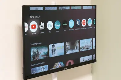 a tablet screen on a wall with various apps at Kamimachi Stay102 in Tokyo