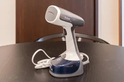 a hair dryer sitting on top of a table at Shibuya Hotel 502 in Tokyo