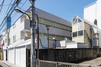 an external view of a building on a street at WhiteCourt206 in Tokyo