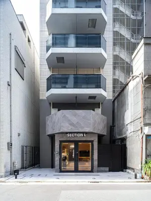 a facade of a building with a store at Section L Akihabara in Tokyo