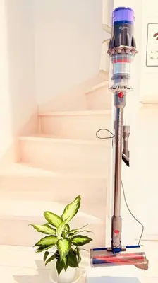 a plant is sitting next to a staircase at Higashijūjō, Kita City house KI0321 in Tokyo