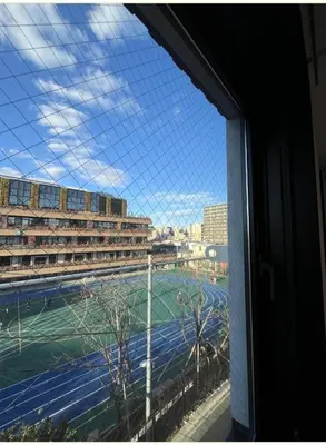 a view from a window of a stadium at Tokyo Goose and Goose Stay Ikebukuro Station 1min walk in Tokyo