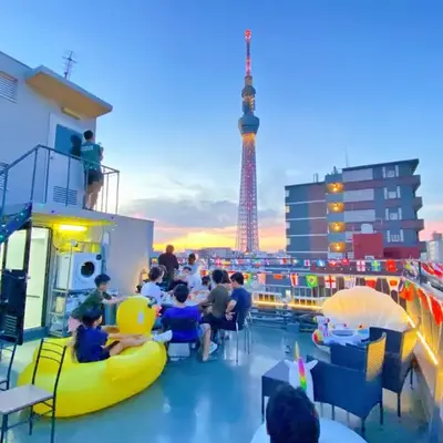 Skytree車站徒步5分 Tokyo東京夜景 機場直達 帶廚房 洗衣機 有電梯4