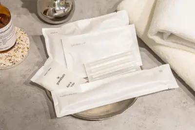 a pile of white envelopes sitting on a table at HAN'S EBISU Hanare - Shibuya - Entire Renovated House in Tokyo