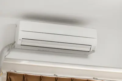 a wall mounted air conditioner on a ceiling at 8 min to Ikebukuro, 6 min walk from Yomachi Station, Max 2 people, Straight to Tokyo, Shinjuku, Shibuya, Ueno 302 in Tokyo