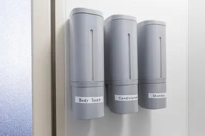 a group of three appliances sitting on a shelf at \u3077\u3075\u304b\u9580\u524d\u4ef2\u753a Pufuka Monzennakacho in Tokyo