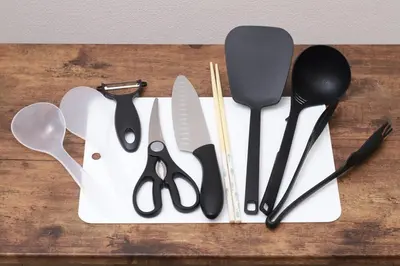 a group of utensils sitting on top of a table at jjn\u4ef2\u753a201 in Tokyo