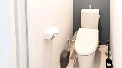 a bathroom with a white toilet in a room at Kasai disney access hotel in Tokyo