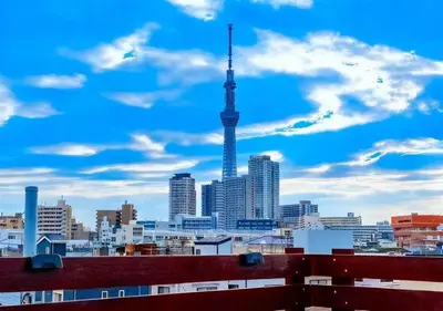 a view of the seattle skyline with the television tower at 8min to Keisei Hikifune Entire House Sleeps12 in Tokyo