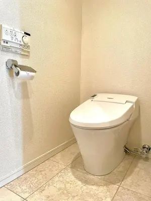 a bathroom with a white toilet in a room at SELENTE-S6 - Tokyo Tower 2BR - Central Tokyo in Tokyo