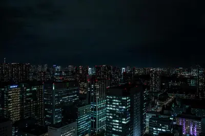 a view of a city at night at The Strings by InterContinental, Tokyo by IHG in Tokyo