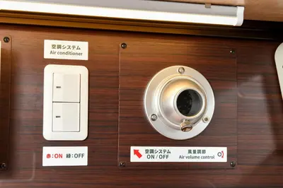 a wooden door with signs on it at Anshin oyado Tokyo Woman Ginza Shiodome in Tokyo