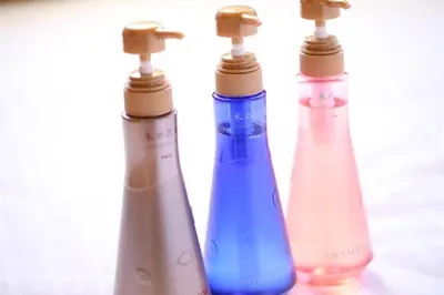 a group of four bottles sitting next to each other at KOKO HOTEL Asakusa Komagata - formerly Hotel Wing International Select Asakusa Komagata in Tokyo