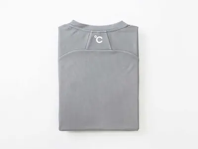 a grey shirt with a white logo on it at Do-c Shibuya Ebisu in Tokyo