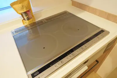 an ipad sitting on top of a kitchen counter at PREMIER suite Shinjuku West 3F 4F in Tokyo