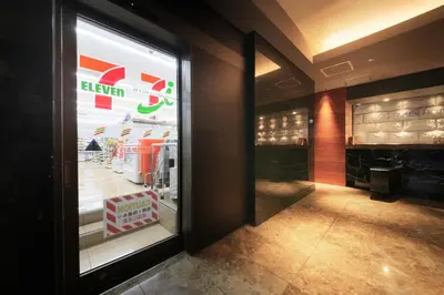 a store with a display window in a store at Center Hotel Tokyo in Tokyo