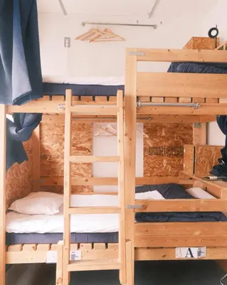 a couple of bunk beds in a room at Little Japan in Tokyo