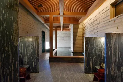 an empty room with wooden walls and wooden floors at HOTEL HILLARYS Akasaka in Tokyo