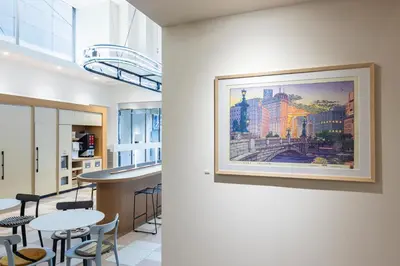 a painting hanging on a wall in a room at Tokyu Stay Nihonbashi in Tokyo