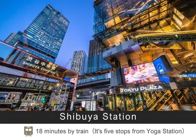 a picture of a city with skyscrapers at Tokyu Stay Yoga in Tokyo