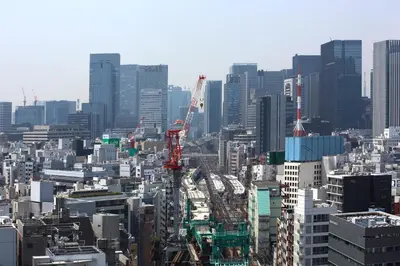 a view of a city with a lot of buildings at remm Akihabara in Tokyo