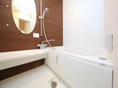 a bathroom with a sink and a mirror at COTO Tokyo Shibuya 3 in Tokyo