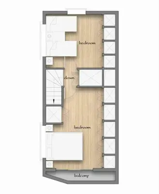 a diagram of a floor plan of aominium at F1-Upmarket Huose in Shinjuku in Tokyo