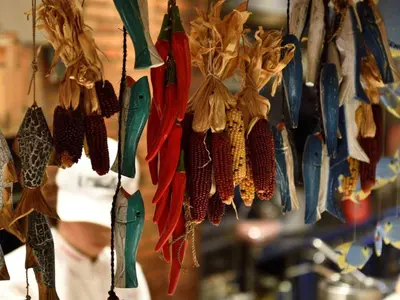 a bunch of umbrellas hanging in a store at Hotel Resol Ikebukuro in Tokyo