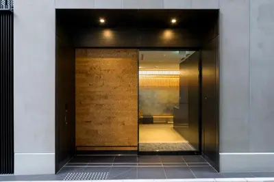 an elevator door in a building at Best Western Hotel Fino Tokyo Akihabara in Tokyo