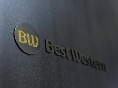 a company logo on the side of a laptop at Best Western Hotel Fino Tokyo Akihabara in Tokyo