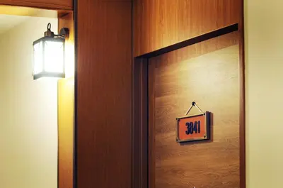 a door with a sign that reads on it at Tokyo Bay Maihama Hotel First Resort in Urayasu